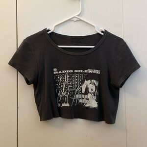 brandy melville radio silence crop top